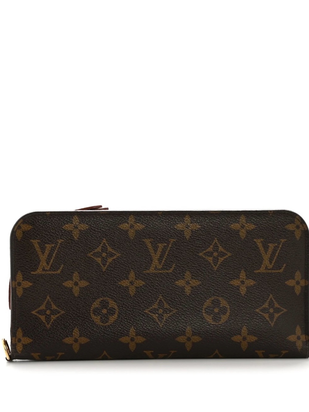 Louis Vuitton Monogram Canvas Zip Wallet - Brown & Gold